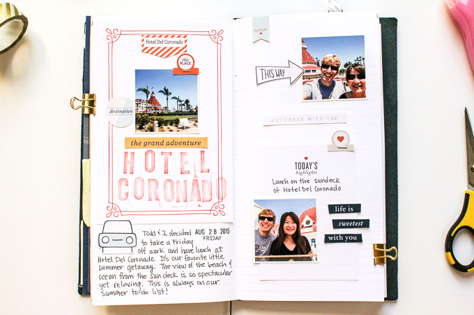 Christine Newman, Small-Scale Scrapbooking in a Traveler's Notebook